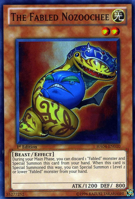 The Fabled Nozoochee [HA04-EN010] Super Rare – Brainwash Cards