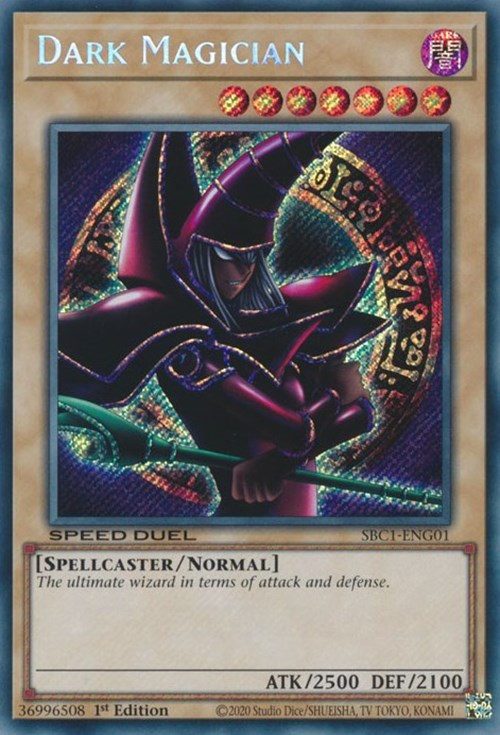 ◆遊戯王 DARK MAGICIAN 　英語旧アジア版 エラーカード10087 Dark Magician [SBC1-ENG01] Secret Rare – Brainwash Cards
