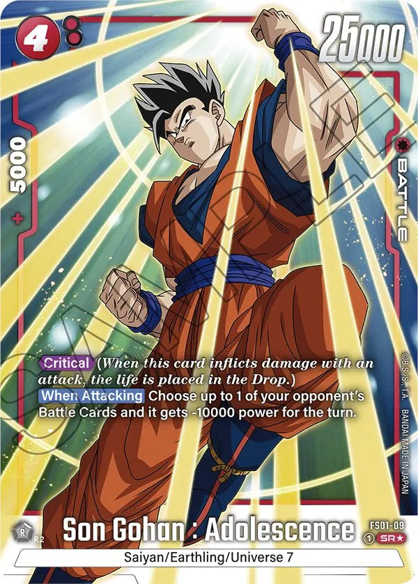 Son Gohan : Adolescence (Bonus Pack Alternate Art) [Starter Deck: Son – Brainwash Cards