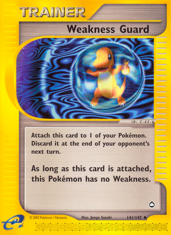 aquapolis pokemon cards Weakness Guard (141/147) [Aquapolis] – Brainwash Cards