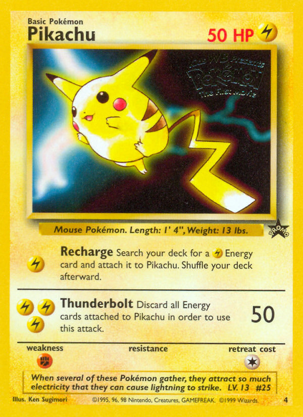 pokemon cards wizards of the coast Pikachu (4) [Wizards Coast: Black Star Promos] – Brainwash S7R You Can Run Any Style:Custom Art Screws Case B