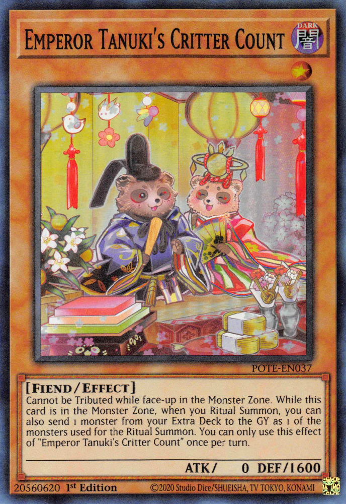 Emperor Tanuki's Critter Count [POTE-EN037] Super Rare – Brainwash Cards