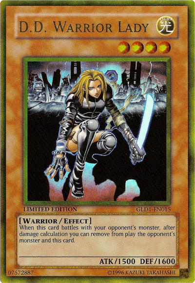 D.D. Warrior Lady [GLD1-EN015] Gold Rare – Brainwash Cards