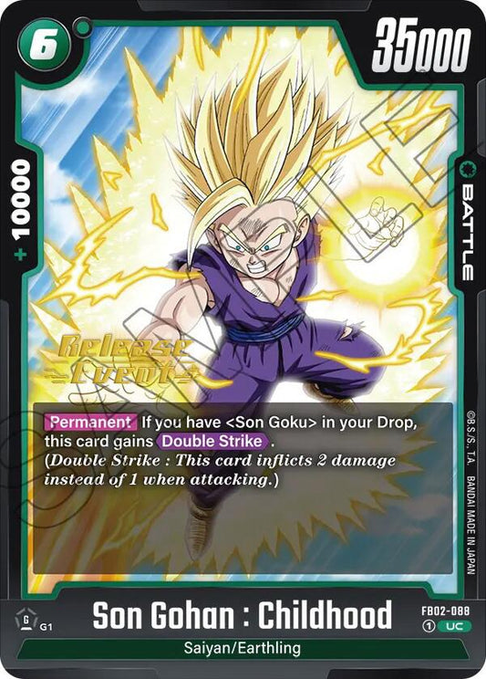 Son Gohan : Childhood (FB02-088) [Blazing Aura Pre-Release Cards]