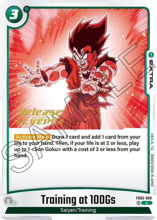 Training at 100Gs [New Adventure Release Event Cards]