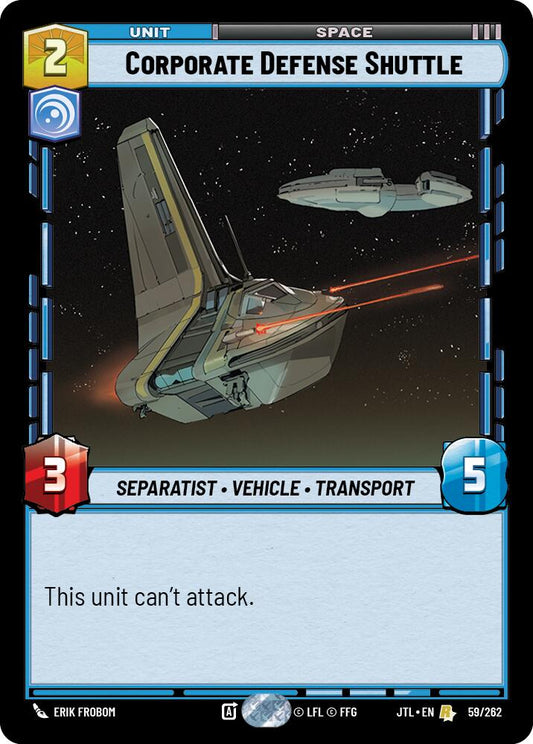 Corporate Defense Shuttle (059/262) (059/262) [Jump to Lightspeed]