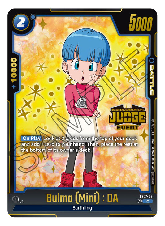 Bulma (Mini) : DA (Judge Pack 03 - Event Judge) [Fusion World Promotion Cards]